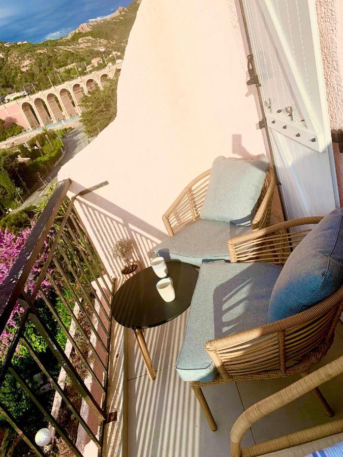 La Belle Vue-Charming Duplex Apartment With Sea View, 50 Meters From Beach And Private Parking Сен-Рафаель Екстер'єр фото