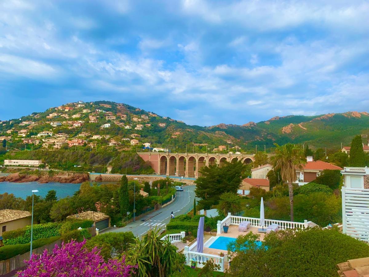 La Belle Vue-Charming Duplex Apartment With Sea View, 50 Meters From Beach And Private Parking Сен-Рафаель Екстер'єр фото